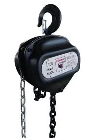 1 Ton Chain Pulley Block (Black) image 1