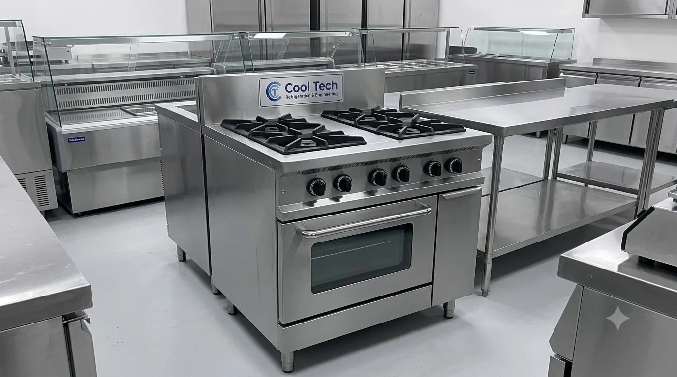 Four Burner Continental Cooking Range With Oven image 1