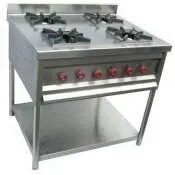 SS COMMERCIAL 4 BURNER COOKING RANGE image 1
