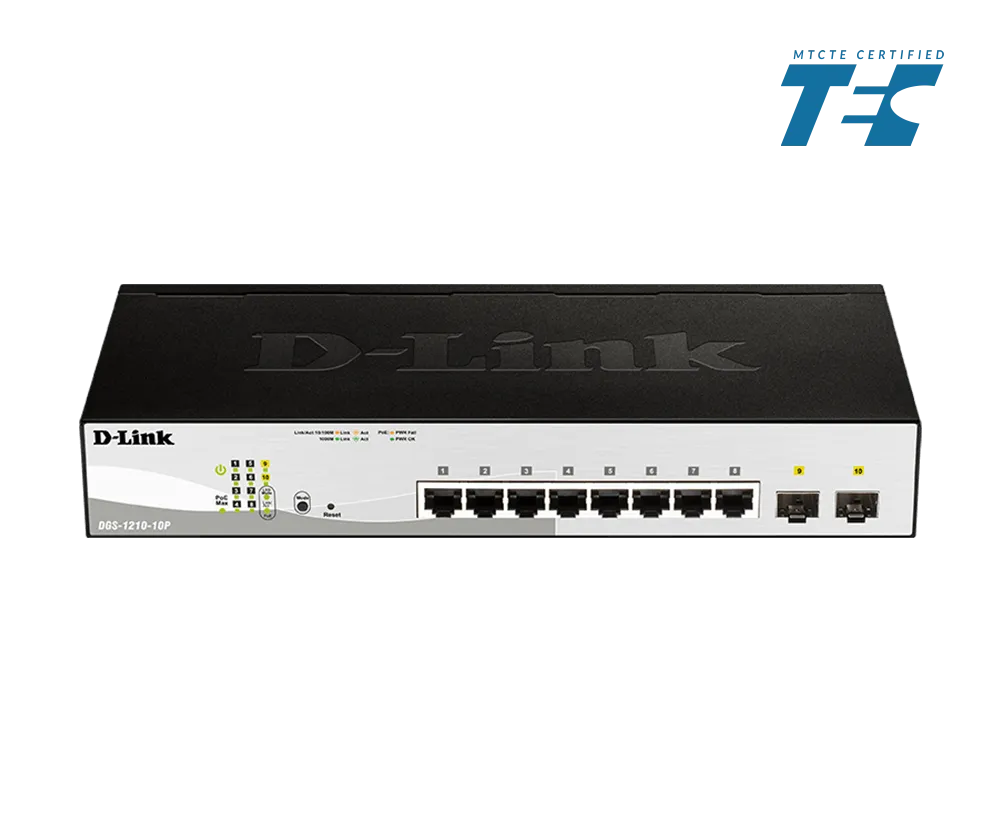 10 Ports D-Link Network Switch DGS-1210-10P image 1