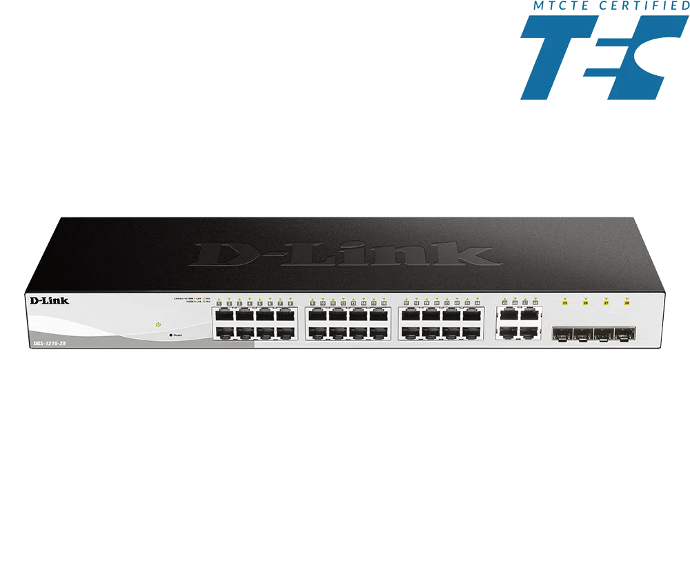 D-Link Network Switch (DGS-1210-28) 24 Port Managed Gigabit image 1