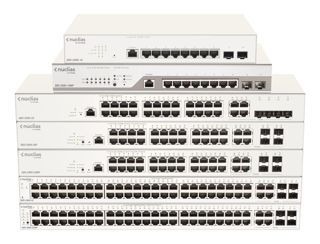 D-Link Network Switch (DBS-2000-10MP) 8 Port Managed Multi-Gig image 1