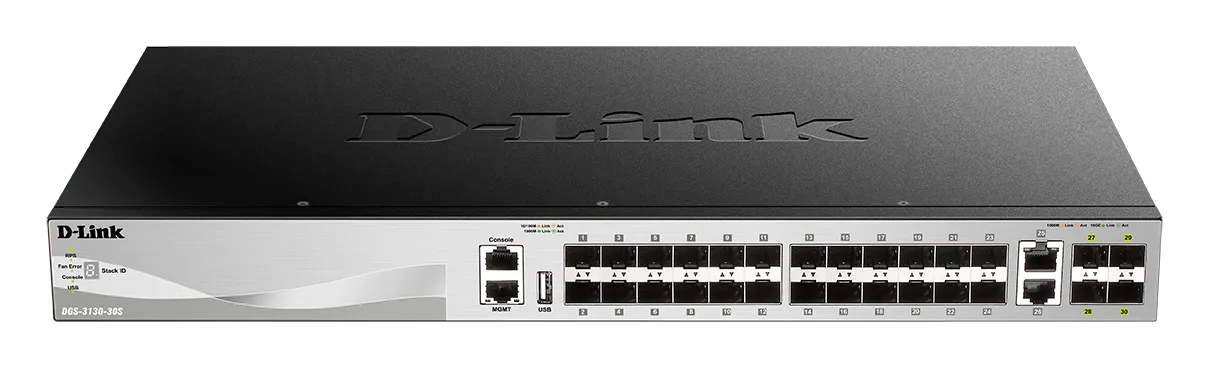 D-Link Network Switch (DGS-3130-30TS) 24 Port Layer 3 Switch image 1