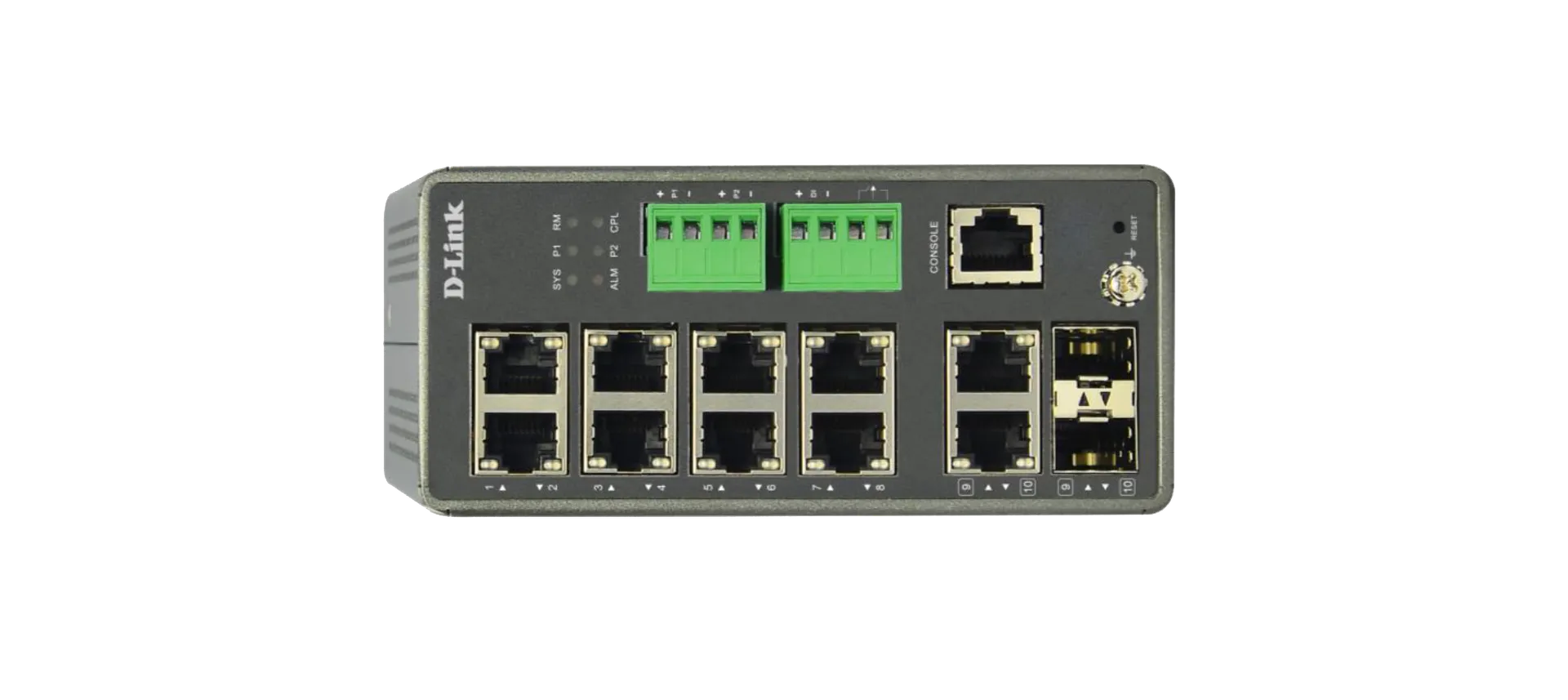 D-Link Network Switch (DIS-F200-10PS) Industrial PoE Switch image 1