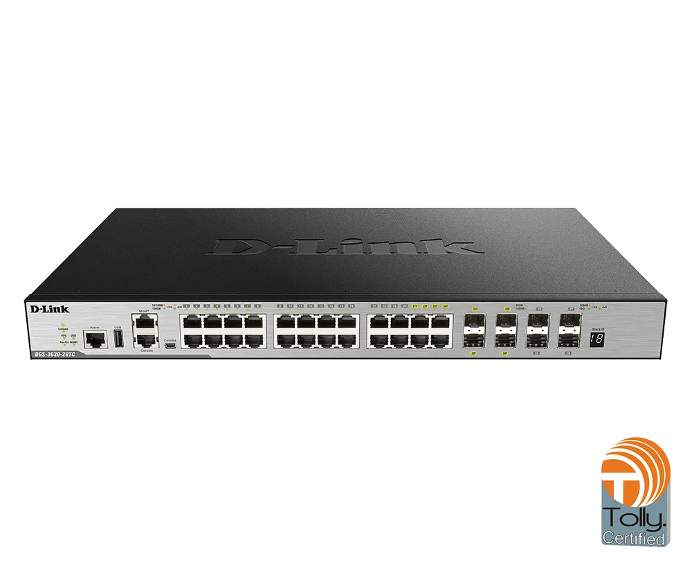 D-Link Network Switch (DGS-3630-28TC/INSITW) Layer 3 Switch image 1