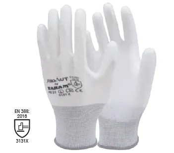 White Liner with White PU Coating image 1