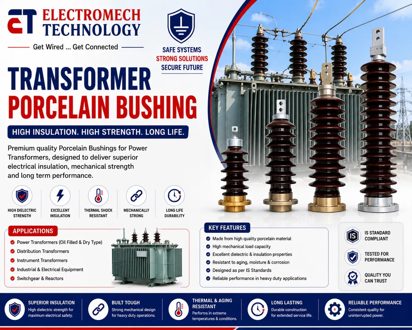 Transformer Porcelain Bushing image 1