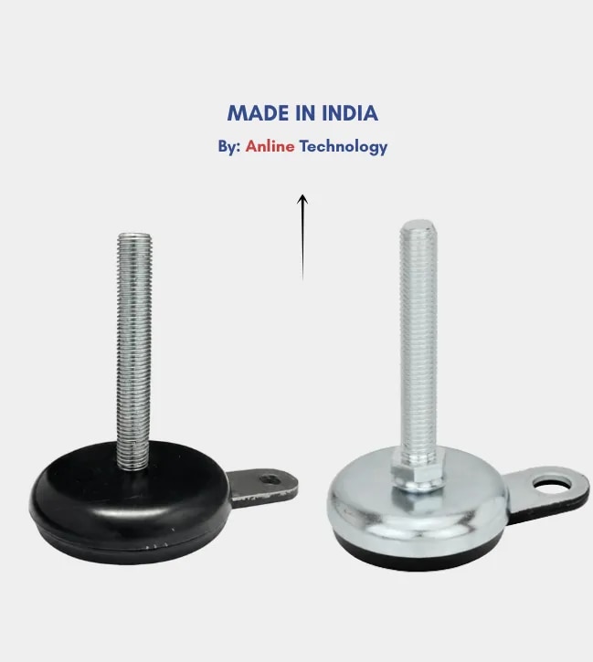 Zinc-Plated Steel Feet with Mounting Flange / CED Coated image 1