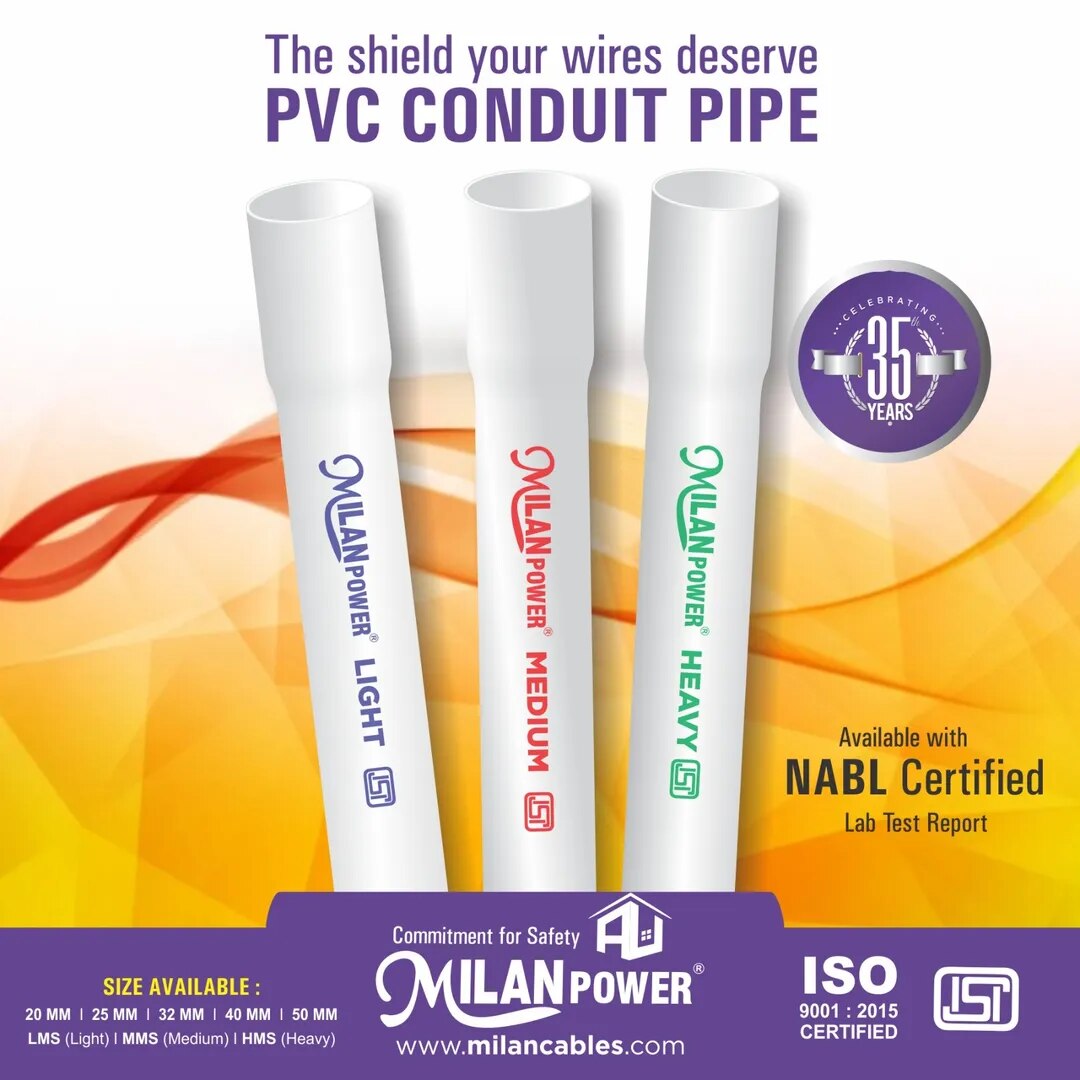 Milan Power PVC Conduit Pipes image 1