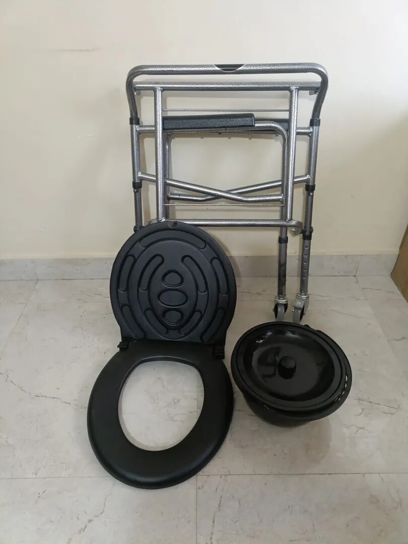 COMMODE CHAIR WITH WHEELS-MS image 1