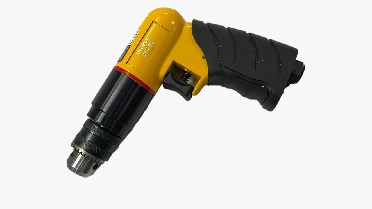 Drebon DB-D-30NR 3/8" Industrial Three Gear Mechanisum Air Non Reversible Drill image 1