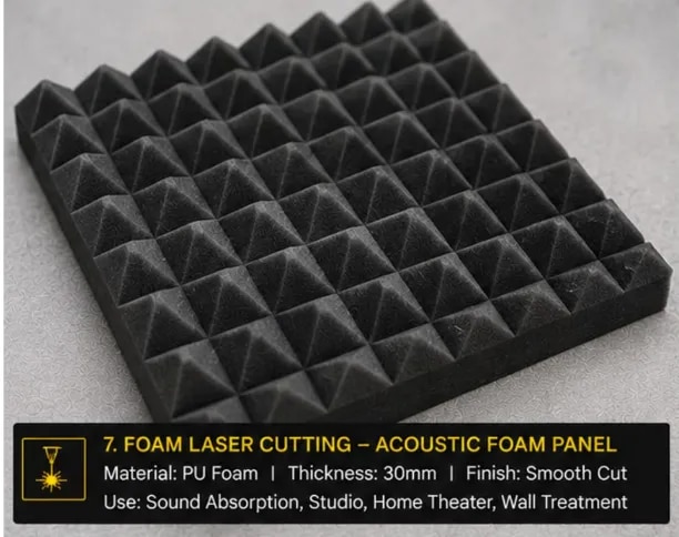 Laser Job Services for Acoustic Foam Panels image 1
