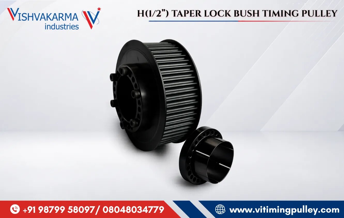 H(1/2”) TAPER LOCK BUSH TIMING PULLEY image 1