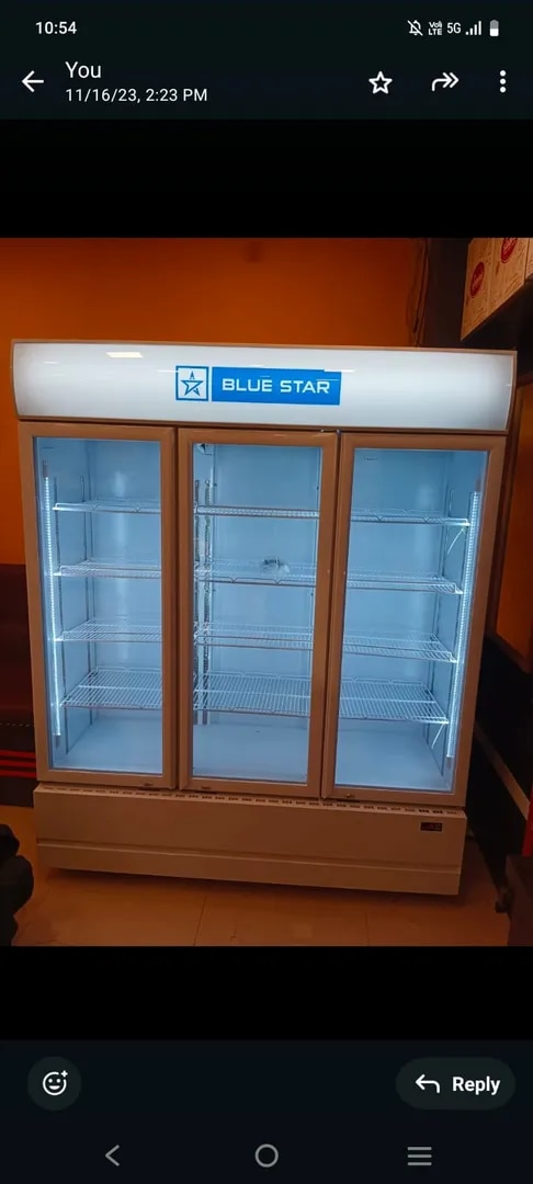 Blue Star Trible Door Visi Cooler Model Name VC1200CD image 1