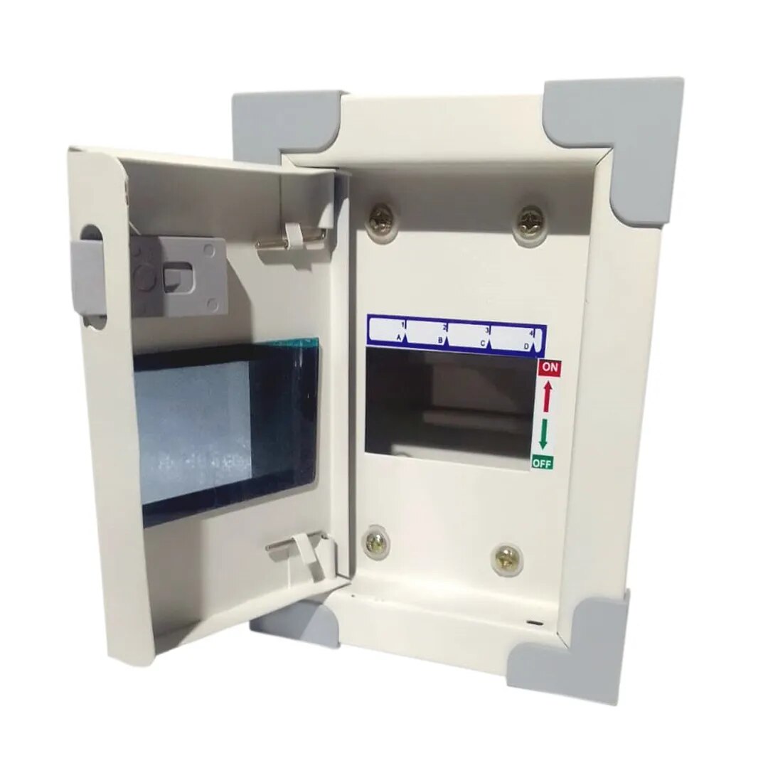 4 Way Double Door Metal MCB Box image 1