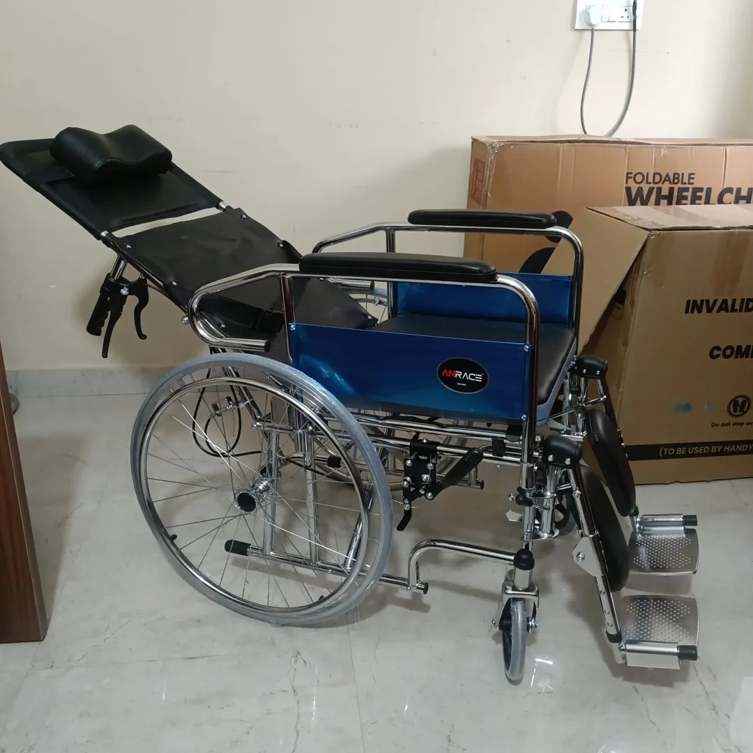 RECLINING COMMODE WHEELCHAIR image 1