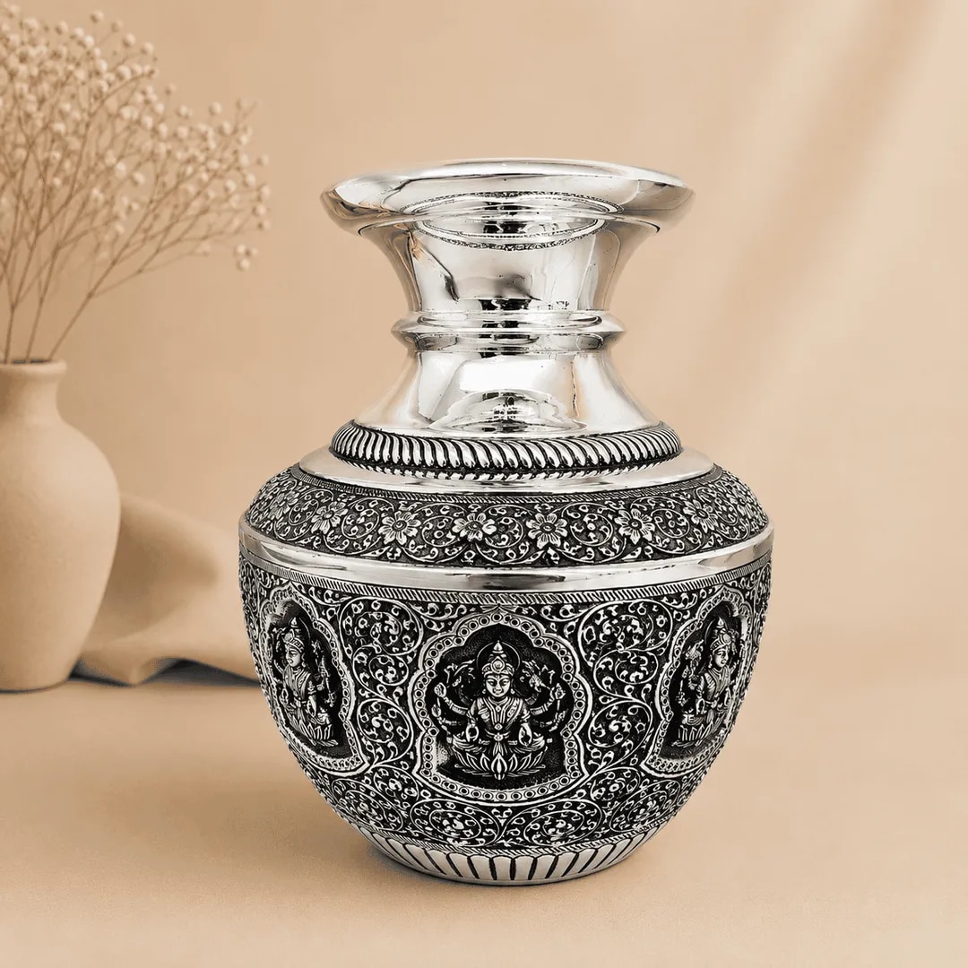 Silver Asthalaxmi Kalash image 1