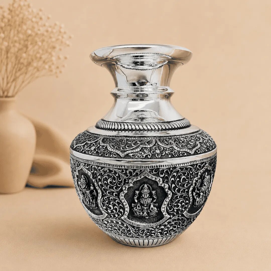 Silver Asthalaxmi Kalash image 1