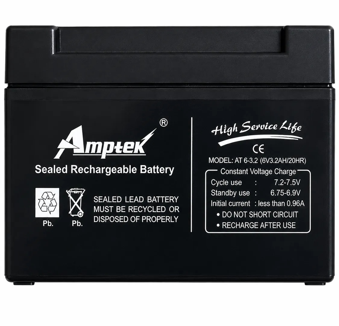 6V 3.2Ah Sealed Lead Acid Battery image 1