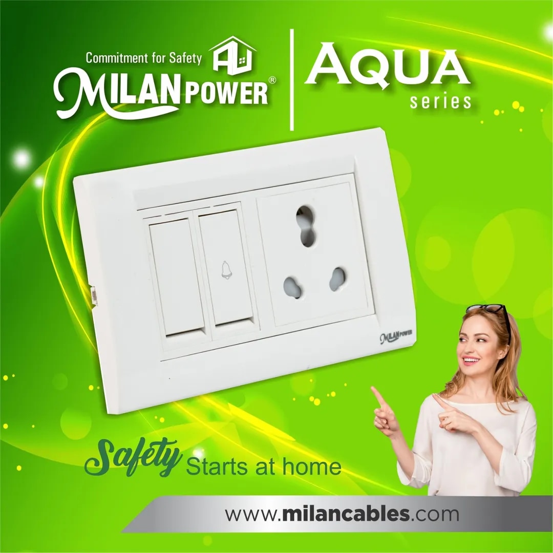 MILAN POWER MODULAR PLATE AQUA image 1