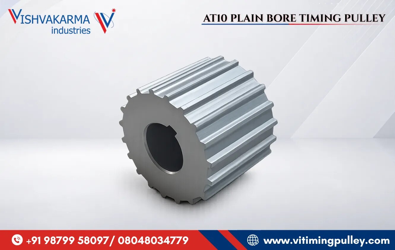 AT10 PLAIN BORE TIMING PULLEY image 1