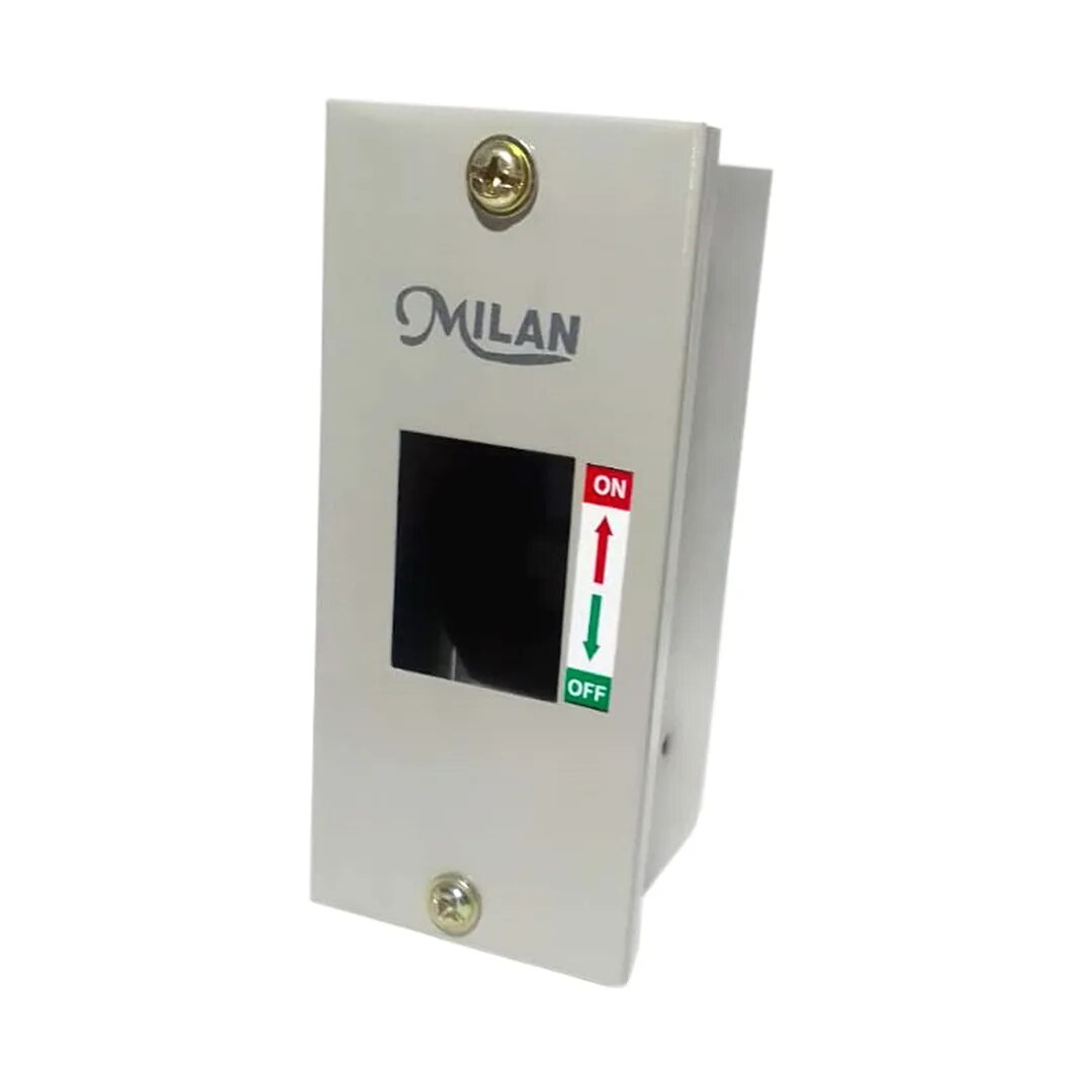 Milan Power 2 Way Single Door MCB Metal Box image 1