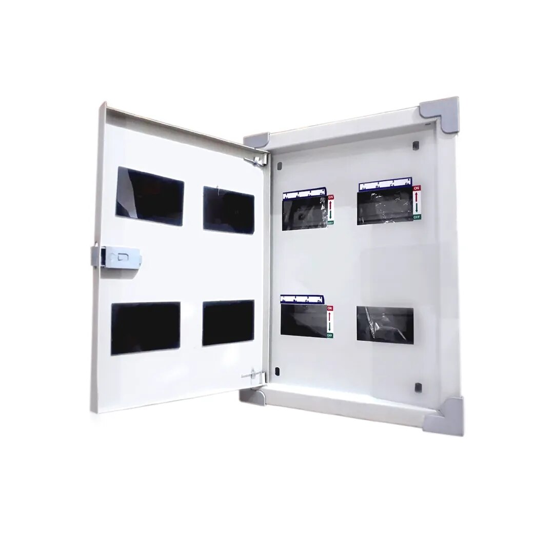 4 Way Double Door Metal TPN M.C.B. Box image 1