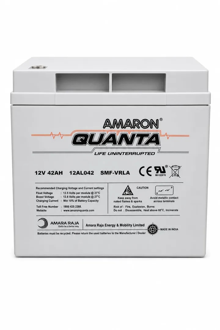 Amaron Quanta SMF Battery price 42ah 12V image 1