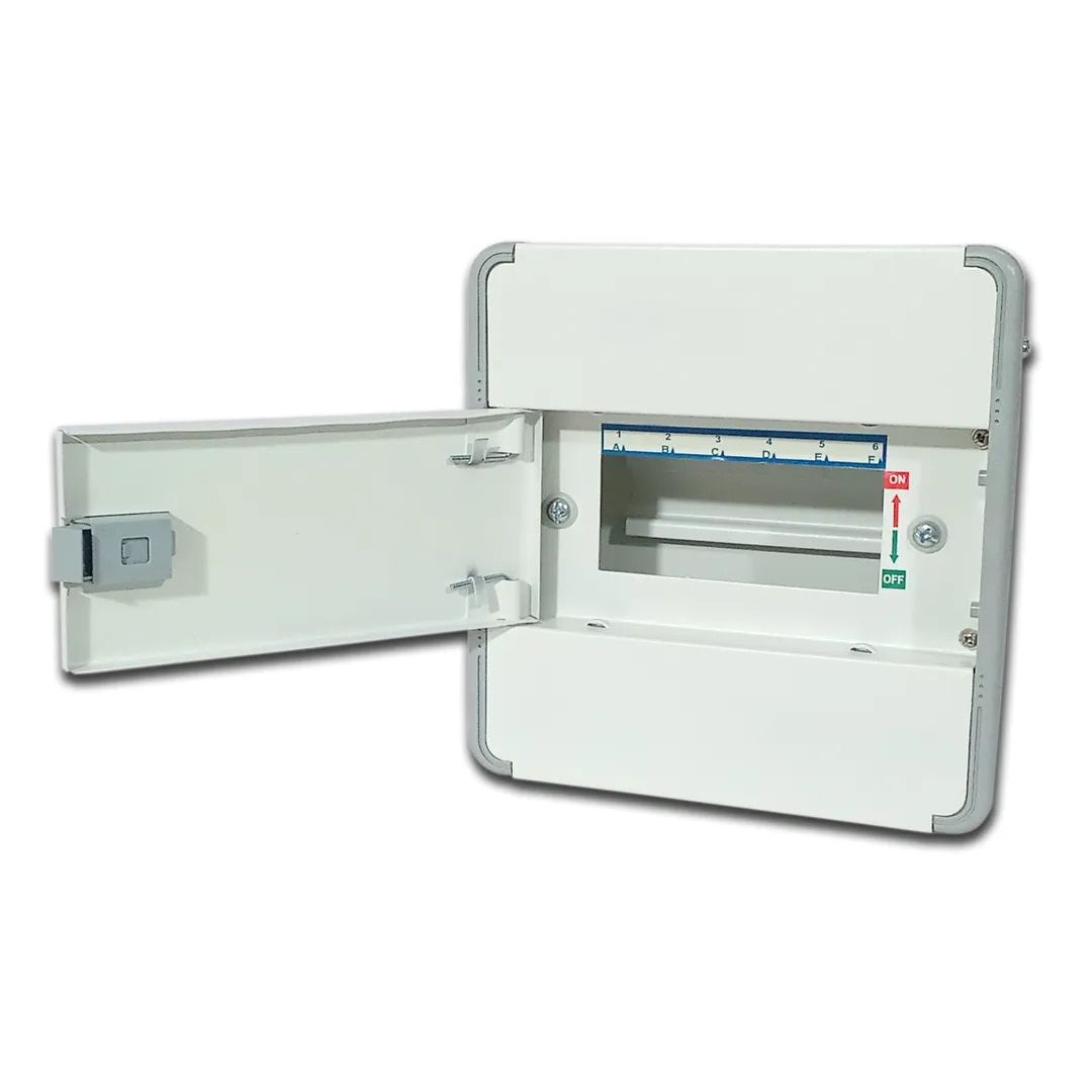 6 Way Double Door Metal M.C.B. Box NEO image 1