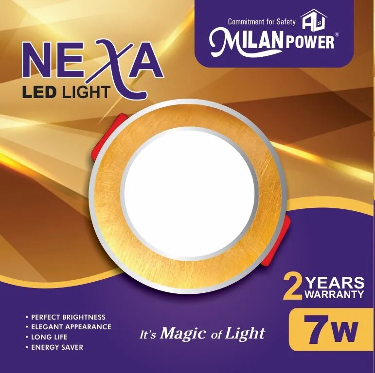 7W Concealed LED Light NEXA (Golden) image 1