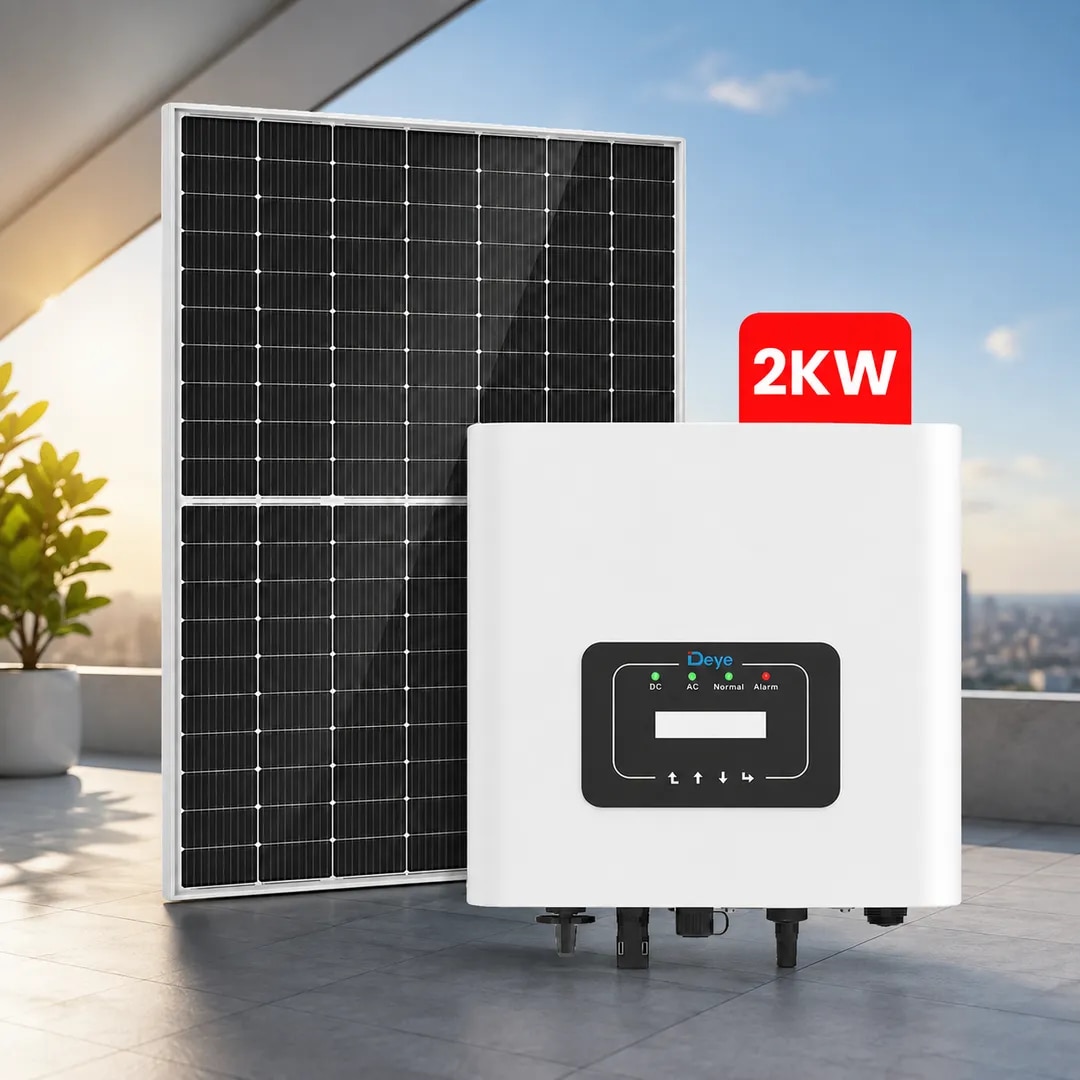 Deye 2kW Single Phase On-Grid Solar Inverter with 2 Meter Structure image 1