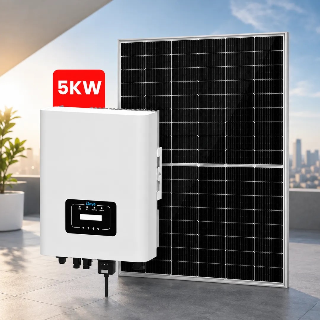Deye 5kW Three Phase On-Grid Solar Inverter with 2 Meter Structure image 1
