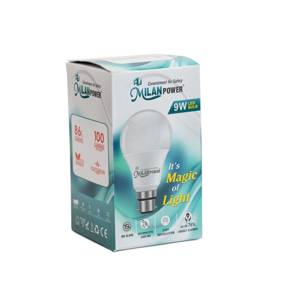 9W Silver LED Bulb image 1