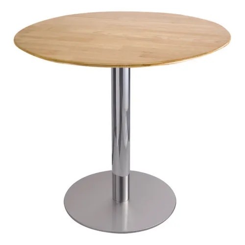 Modern Circular Pedestal Bistro & Cafe Table image 1