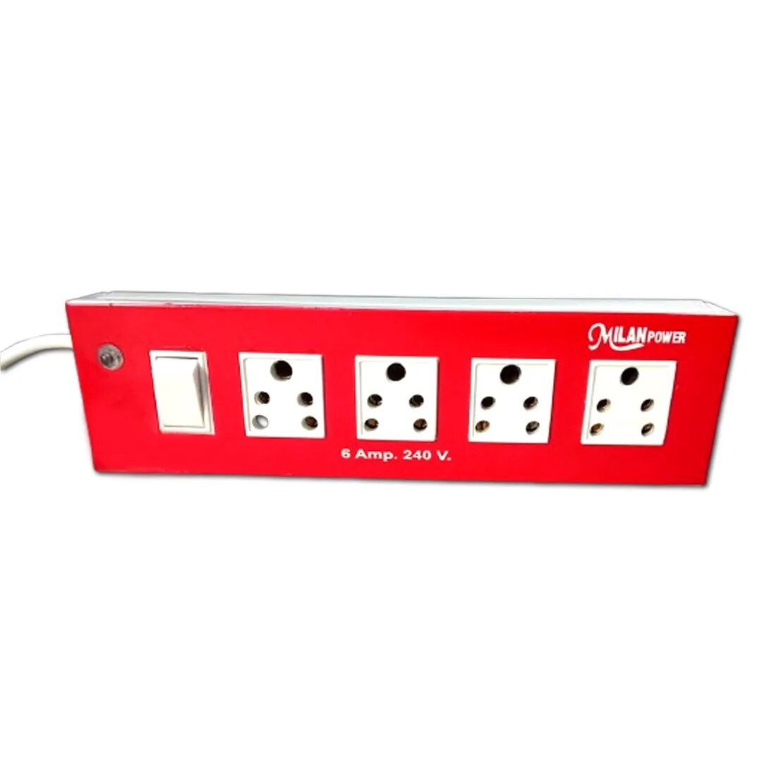 MILAN POWER 4+1 METAL BODY HEAVY POWER STRIP image 1