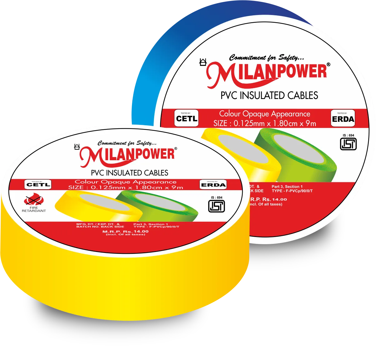 MILAN POWER PVC ELECTRICAL TAPE image 1