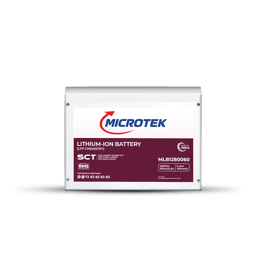 Microtek Lithium Battery 100Ah 12.8V MLB1280060 image 1