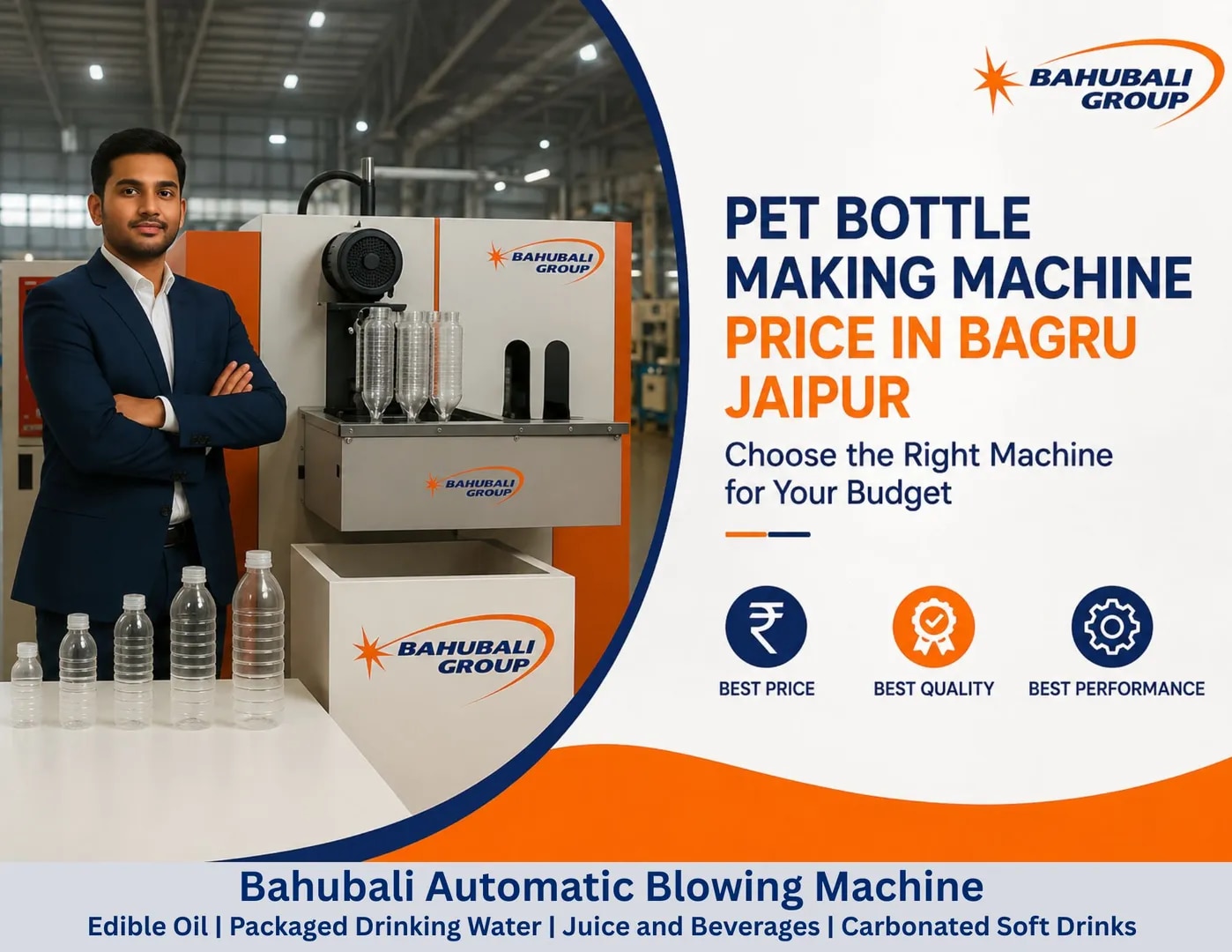 PET Bottle Making Machine Price in Bagru Jaipur | Choose the Right Machine for Your Budget image 1