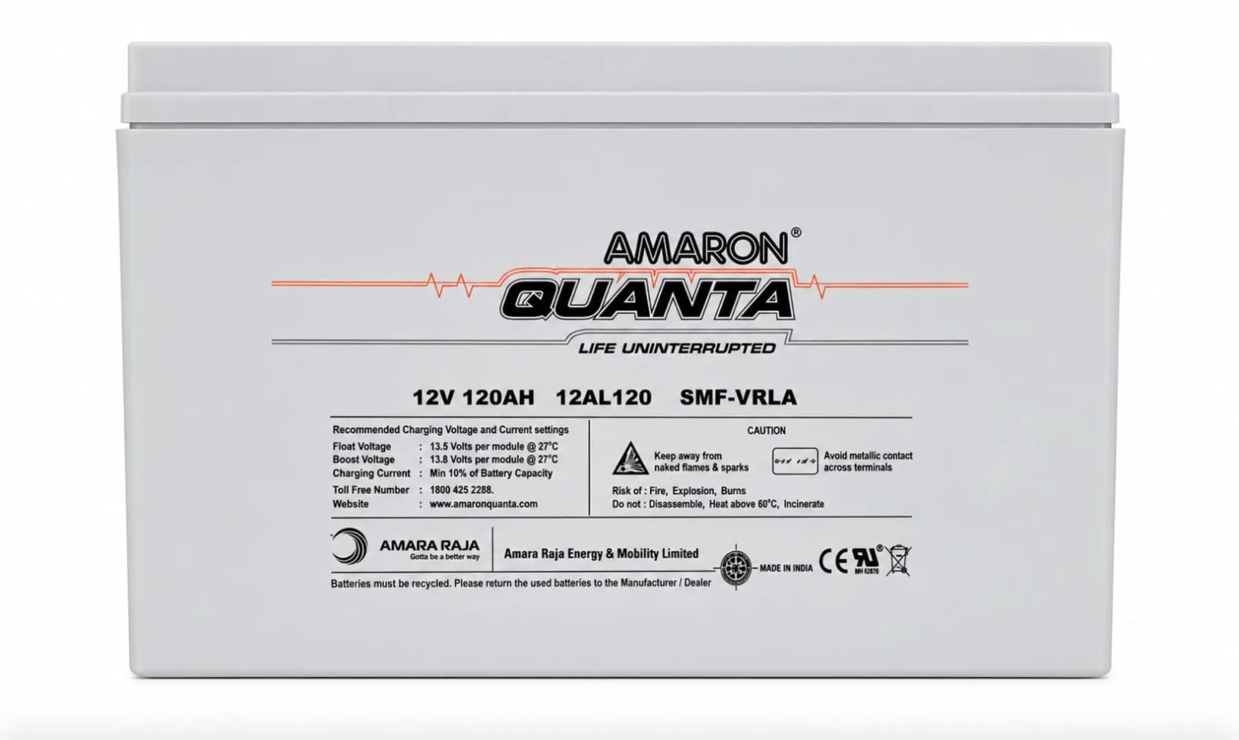AMRON QUANTA 120AH 12V image 1