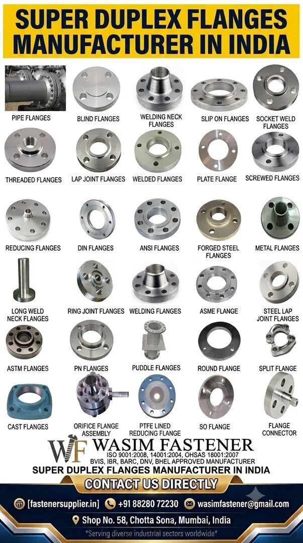 Super Duplex Flanges Manufacturer, Supplier & Exporter in India | UNS S32750 & S32760 Flanges
image 1