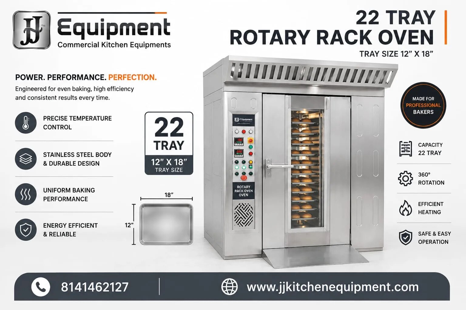 22 Tray Rotary Rack Oven image 1