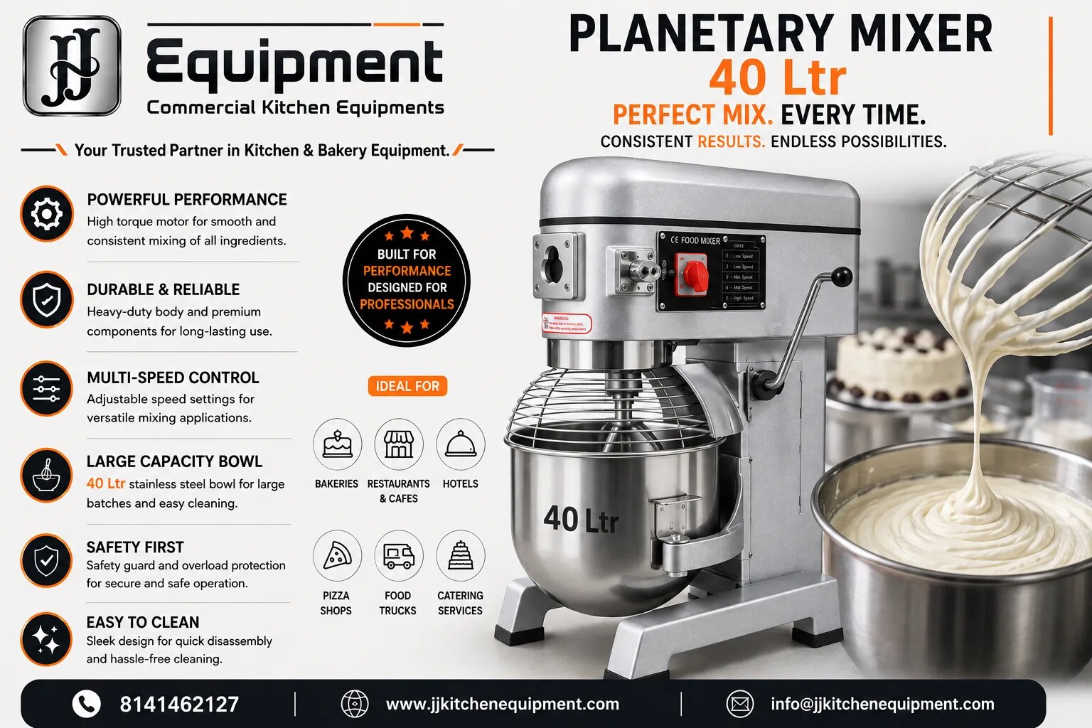 Planetary Mixer 40 Ltr image 1
