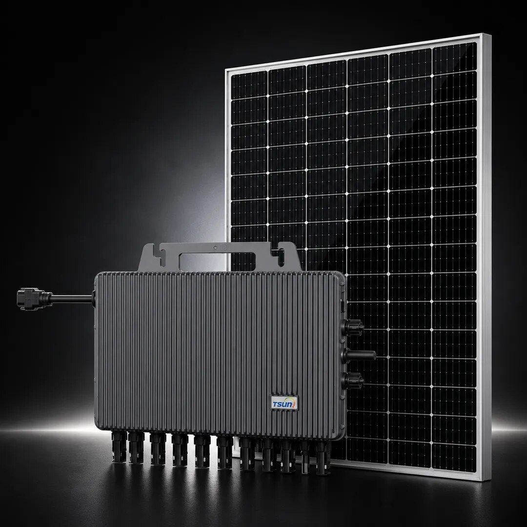 TSUN 6kW Three Phase Microinverter with 1 Meter Structure image 1