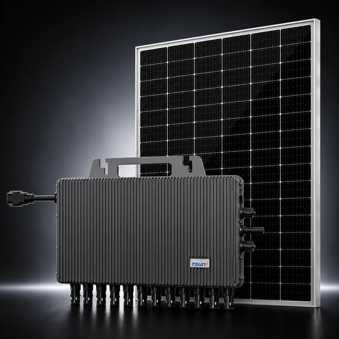 TSUN 8kW Three Phase Microinverter with 1 Meter Structure image 1