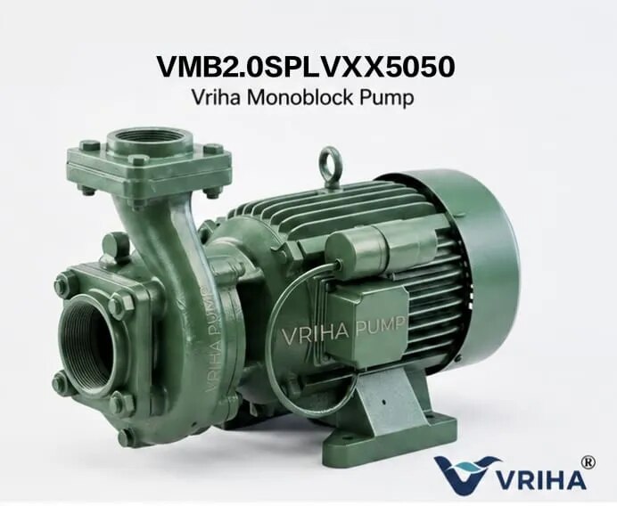 Vriha 2 HP Single Phase Low voltage Monoblock Pump VMB2.0SPLVXX5050 image 1