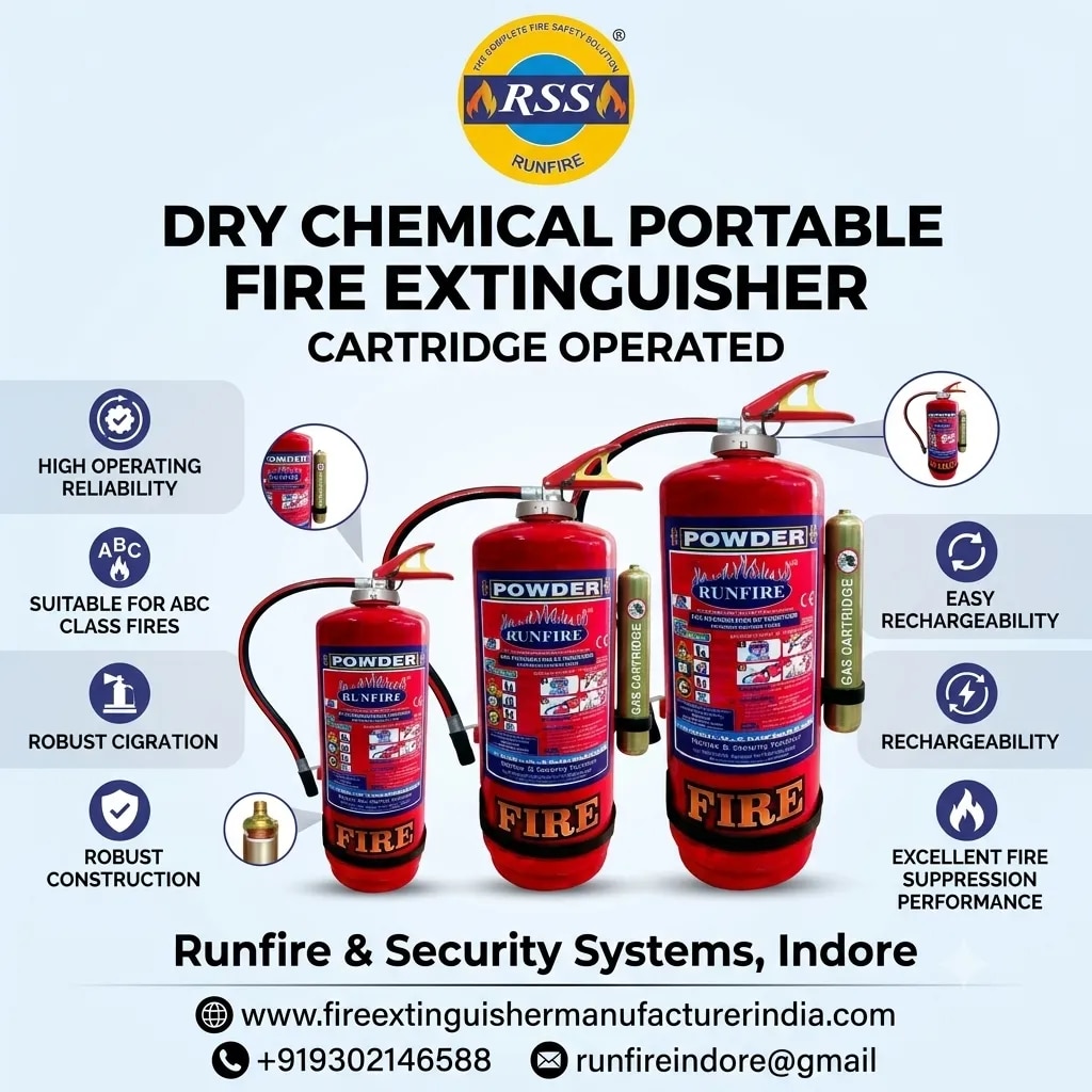 Dry Chemical Portable Fire Extinguisher – Cartridge Operated image 1