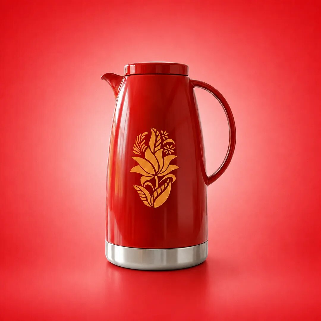 Red SS Vacuum Flask image 1