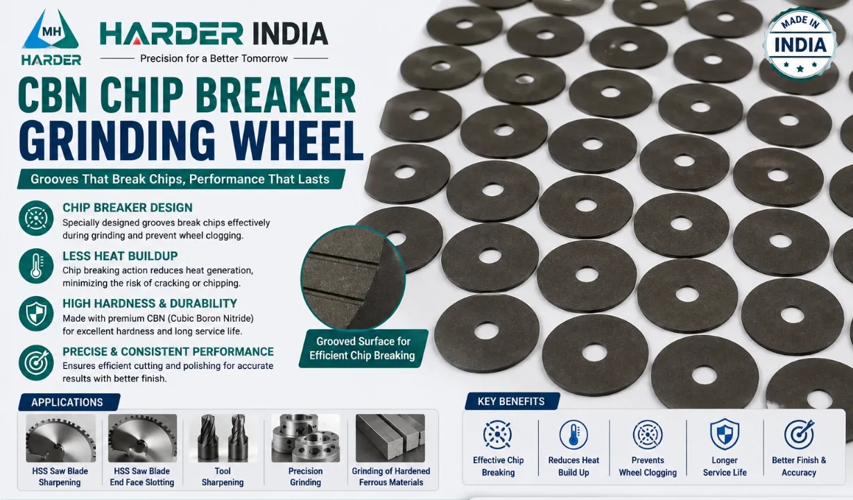 CBN Chip Breaker Grinding Wheel image 1