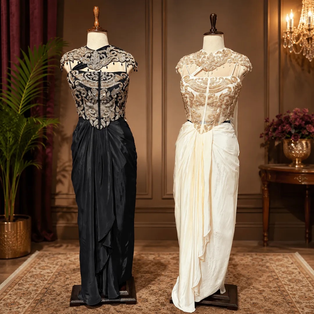 Embroidered Gown image 1