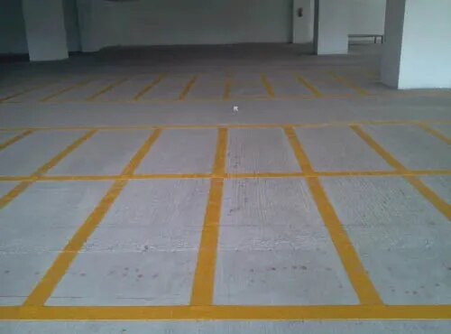 Yellow/White Car Parking Road Paint Marking image 1